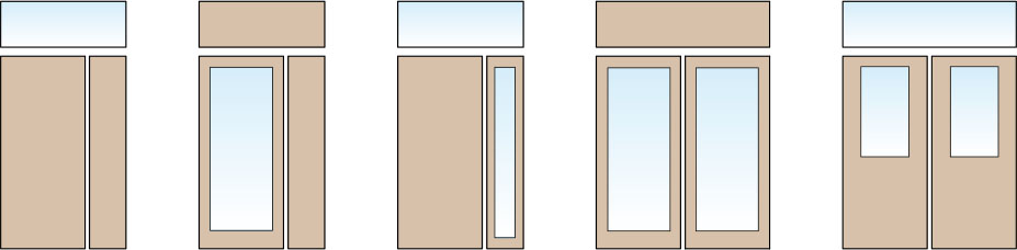 Двери филенчатые двухстворчатые с фрамугой