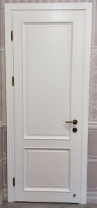 #823 Дверь межкомнатная из массива, крашенная